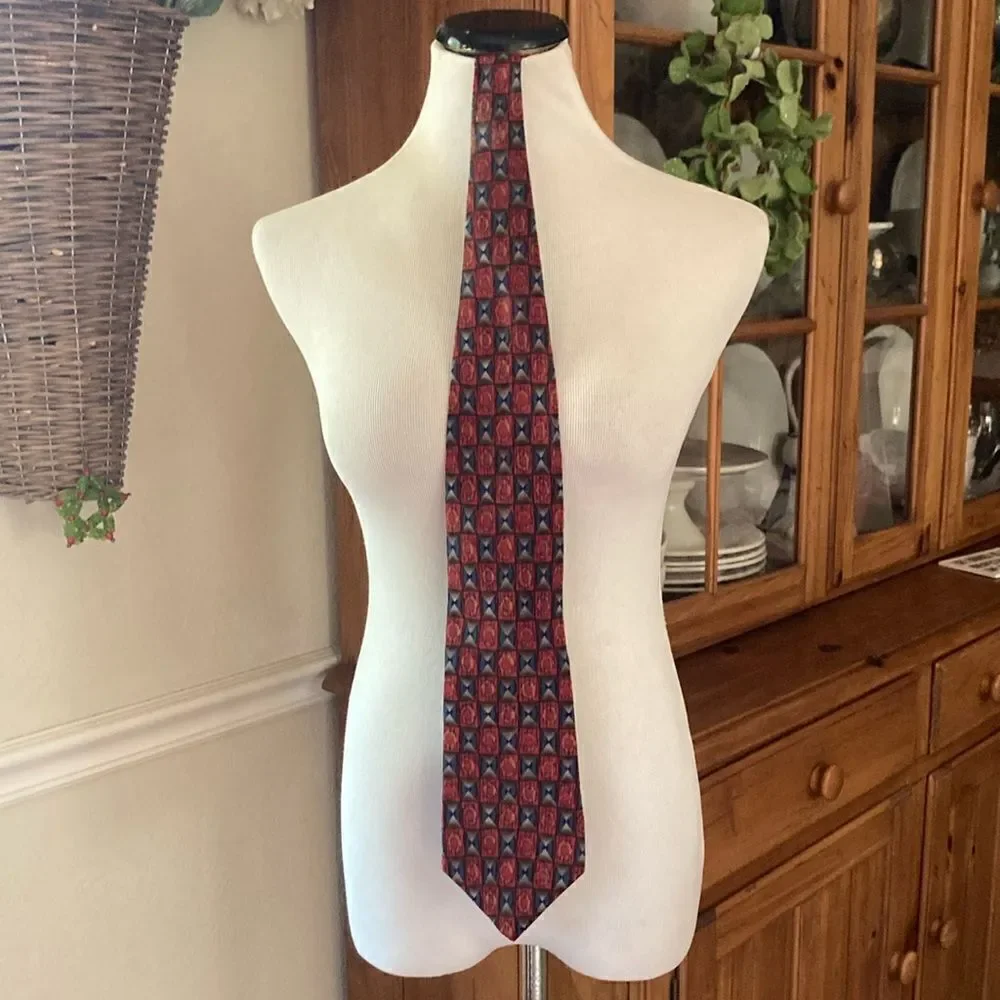Men’s 100% Silk Tie Molecular Expressions Cocktail Collection EUC Made 🇺🇸 USA